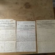 Three Letters Written on Perry & Reilley Office Paper, 1896